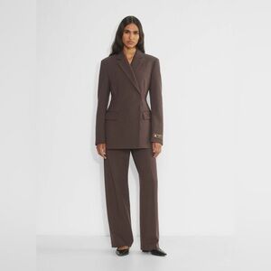 Babaton Agency Pant | Espresso Brown | Size 8